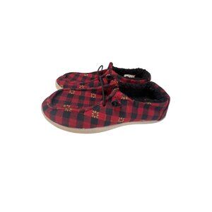 Rocket Dog - Buffalo Plaid Mellow Shearling Lined Sneaker Wallabee‎ Sz 6 NWT